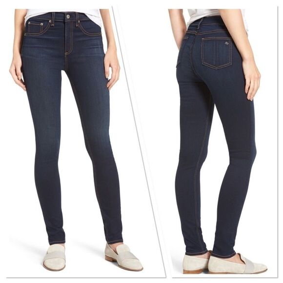 Rag & Bone DENIM High Waist Skinny Jeans (E11) - Picture 1 of 5